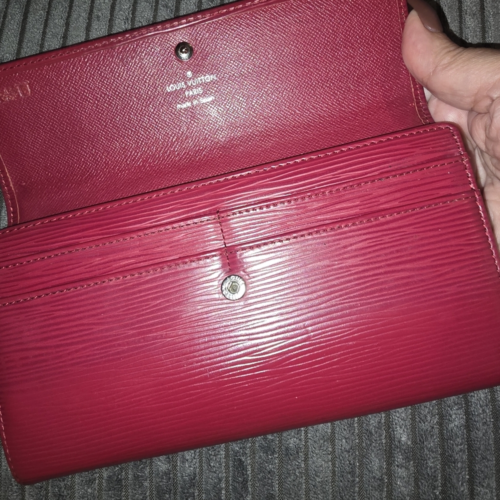 Louis Vuitton Epi Sarah International long wallet in Pink leather - Picture 6 of 12